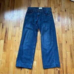 Motel Rocks low rise parallel Mid Blue Jeans